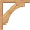 Ekena Millwork Imperial Block Smooth Bracket w/ Offset Brace, Western Red Cedar, 3 1/2"W x 16"D x 16"H BKT0402X16X16IMP05SWR - alternate 4